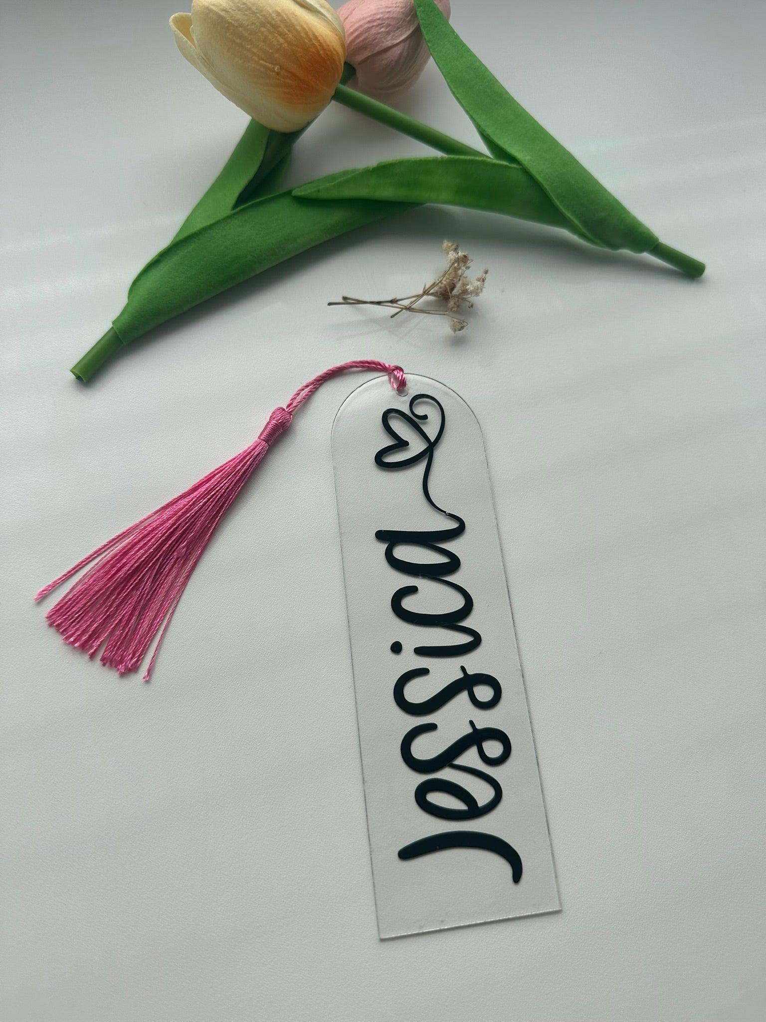 Lesezeichen mit Aufdruck