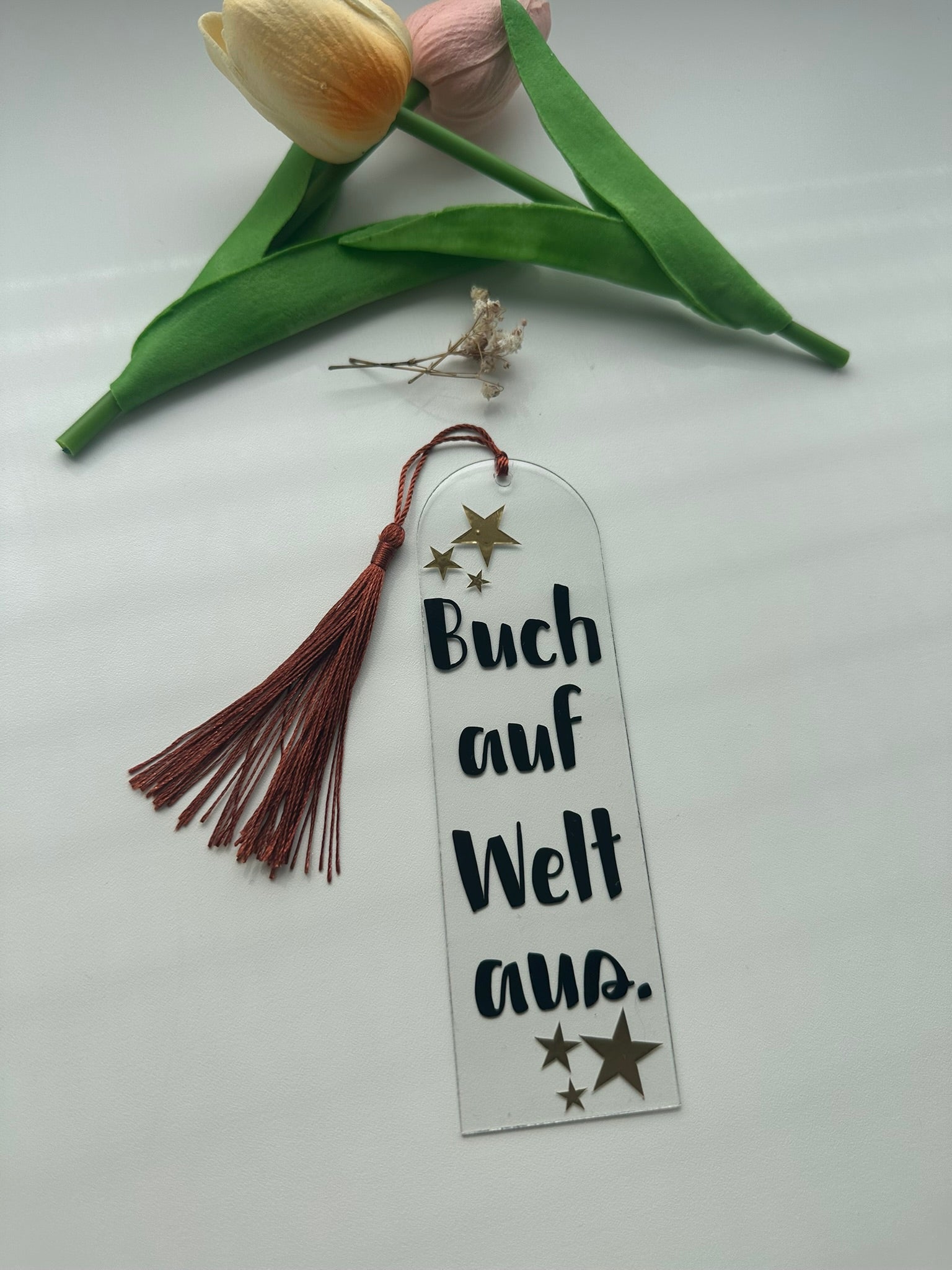 Lesezeichen mit Aufdruck